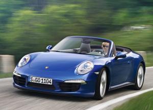 Porsche 911 Carrera Cabriolet синий