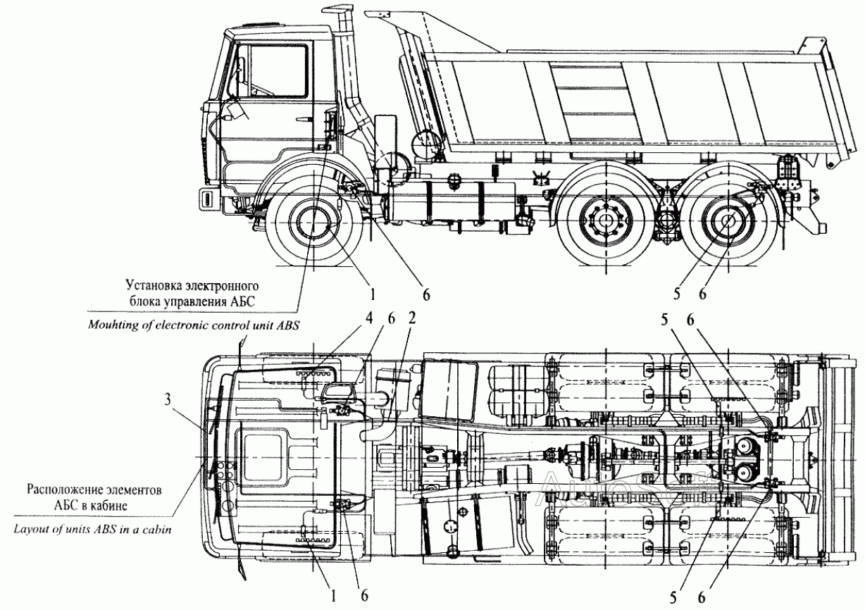 Контрольная работа по теме Будова вантажного автомобіля МАЗ 555102-220