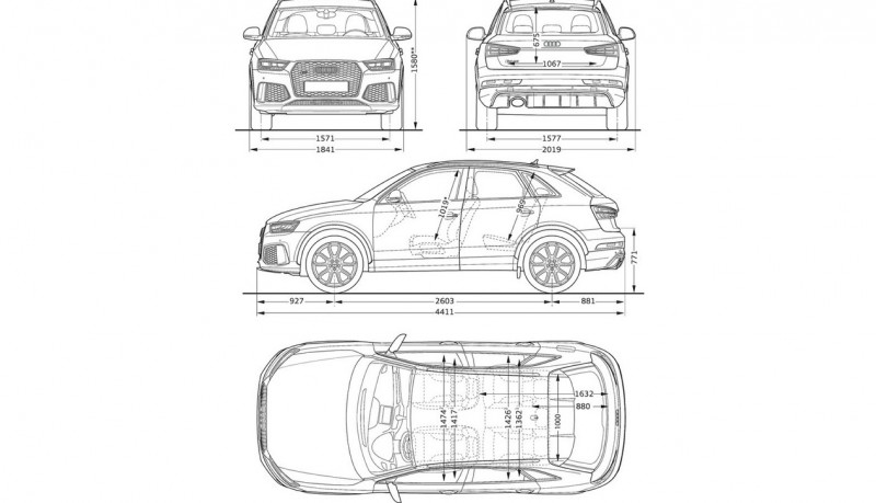 Audi RS Q3 чертеж