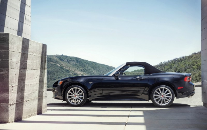 Вид сбоку Fiat 124 Spider