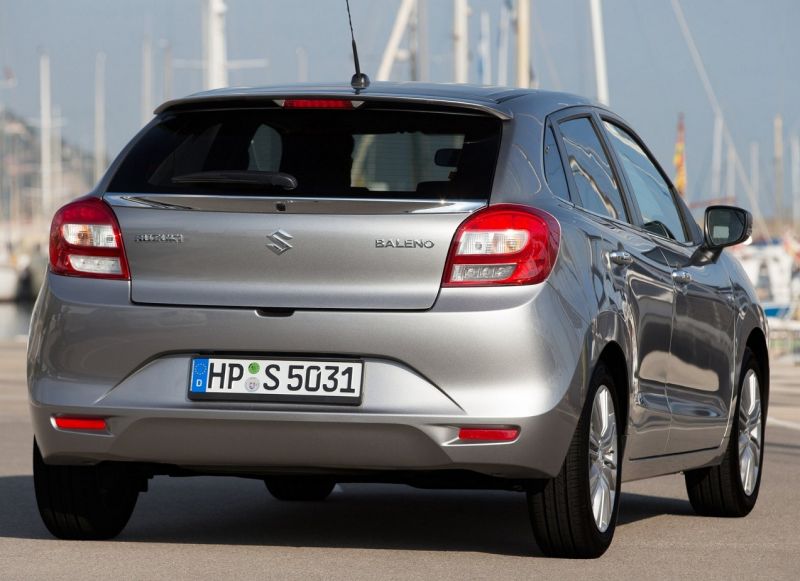 Вид сзади Suzuki Baleno