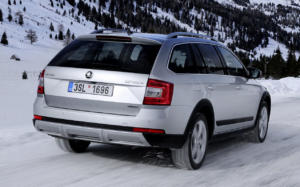 Skoda Octavia Scout Вид сзади Шкода Октавия Скаут