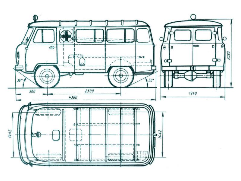 Схема УАЗ-452