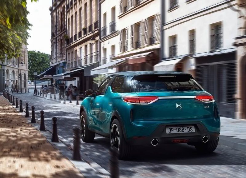 Вид сзади DS3 Crossback