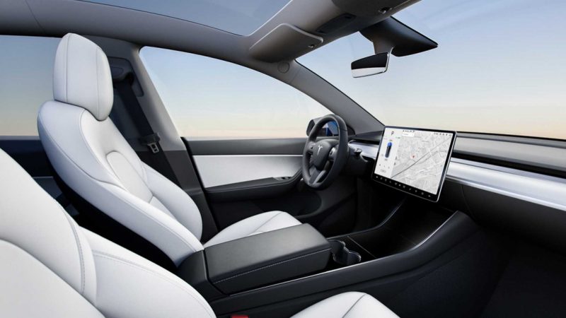 Интерьер Tesla Model Y