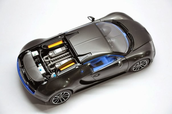 Вид сверху Bugatti Veyron Super Sport 