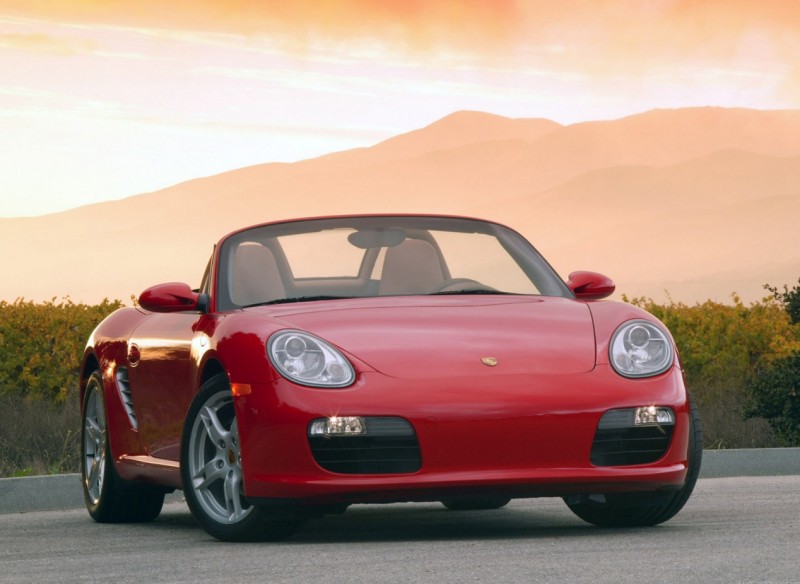 Porsche Boxster вид спереди Porsche Boxster вид спереди