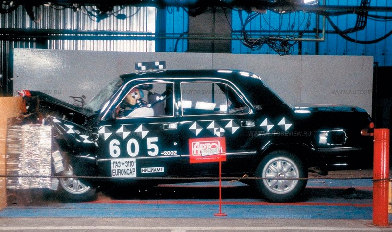 Краш тест ГАЗ-3110 ГАЗ-3110 краш тест