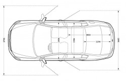 Чертеж автомобиля Volkswagen Passat B8 Чертеж автомобиля Volkswagen Passat B8