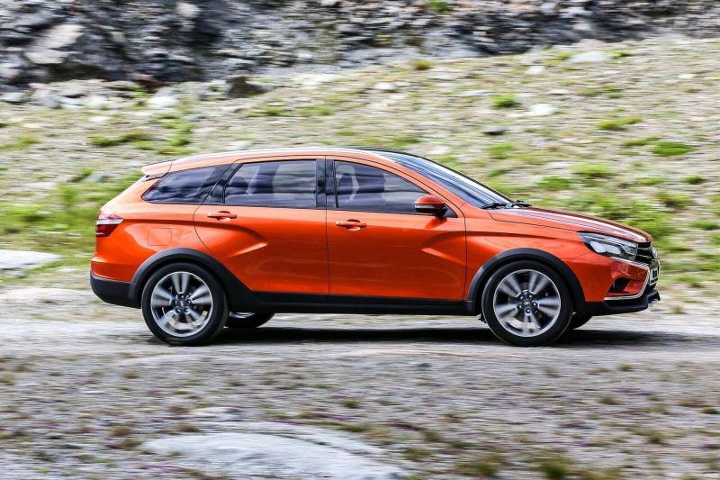 Lada Vesta SW Cross Вид сбоку Lada Vesta SW Cross