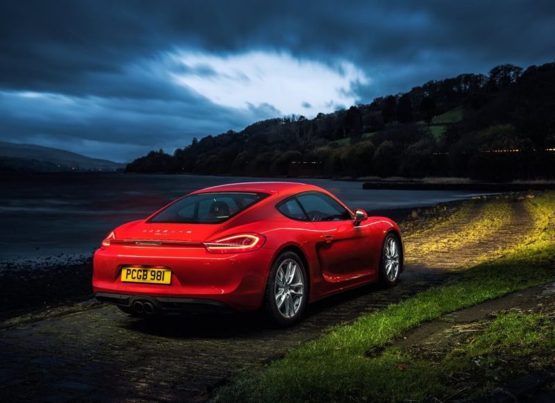 Porsche Cayman вид сзади Вид сзади Porsche Cayman