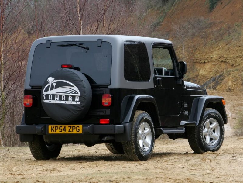 Вид сзади Jeep Wrangler (TJ)